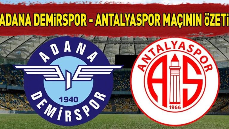 Adana Demirspor – Antalasor maçlarının sonuçları